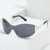 Y2K Spice Girl Wind Sunglasses, Rimless One-Piece Large-Frame Sunglasses For Women Uv400