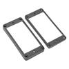 2Pcs Humbucker Pickup Ring Metal Mounting Frame Flat Bottom Replacement for LP Electric Guitar