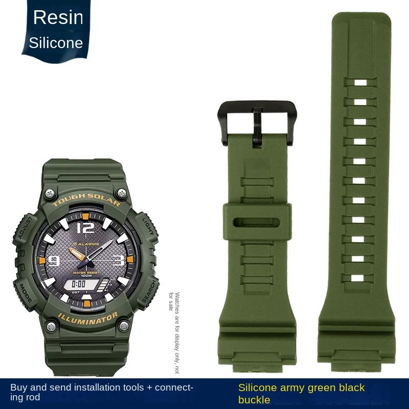 Per Casio AQ-S810W AEQ-110W MCW-200 cinturino da polso in tela di nylon sportivo 16mm 18mm cinturino per orologio cinturino da polso sportivo da uomo