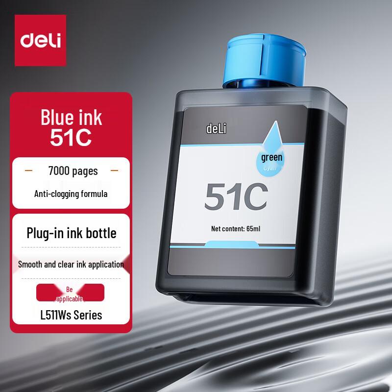 Deli 004 Series T00U4 Ink Bottle for L511Ws Printer
