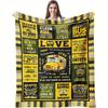 Cartoon School Bus Theme Plush Blanket Digital Printing Multifunctional Blanket Sofa Bed Office Travel Blanket Blanket