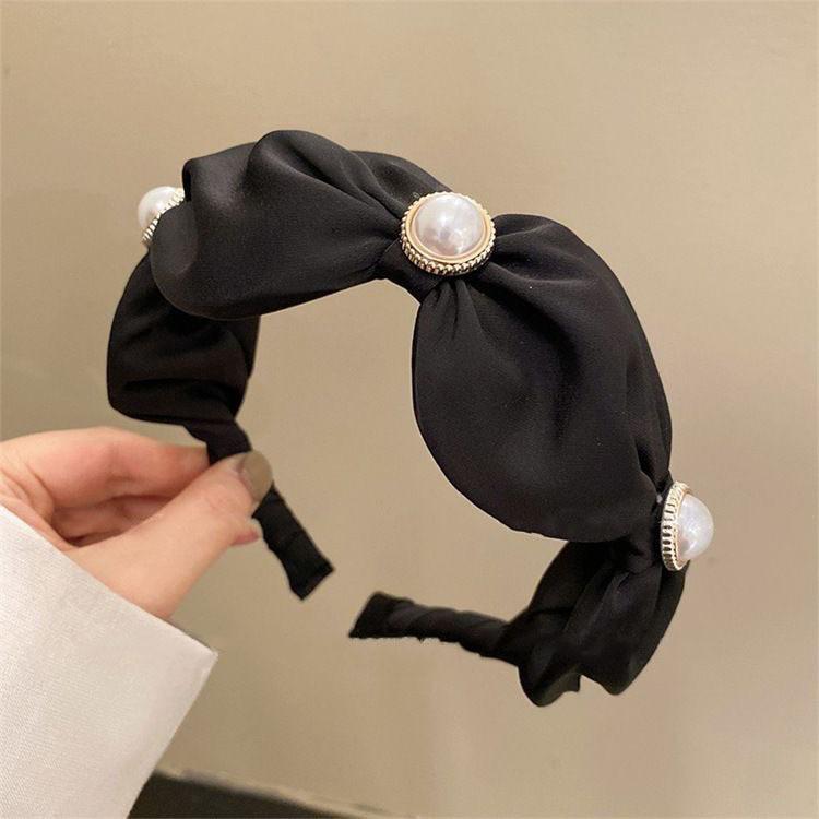 Diadema de Lujo Otoño/Invierno para Mujer - Elegante Pinza Superior de Calavera de Ala Ancha para Cabello y Lavado Facial.