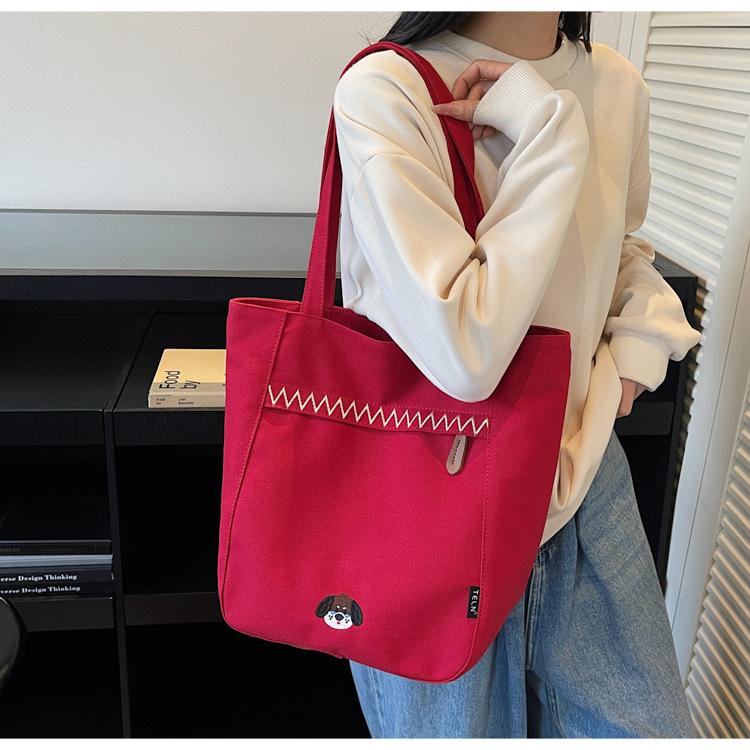 Bag Solid Color Large Capacity Shoulder Bag Women's Simple Tote Bag Underarm Bag Women's Bag