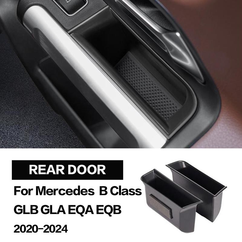 2X For Mercedes Benz EQB EQA W247 X247 H247 B GLB GLA Class 2020 - 2024 Car Door Storage Box Bag Handle Interior Accessories