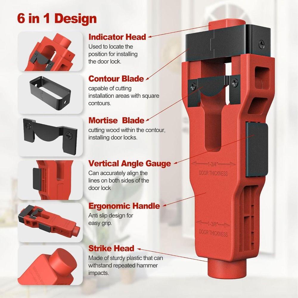 Material Removal Mortise Tool Installation Kit Precision Door Lock Mortise Tool Door Installation