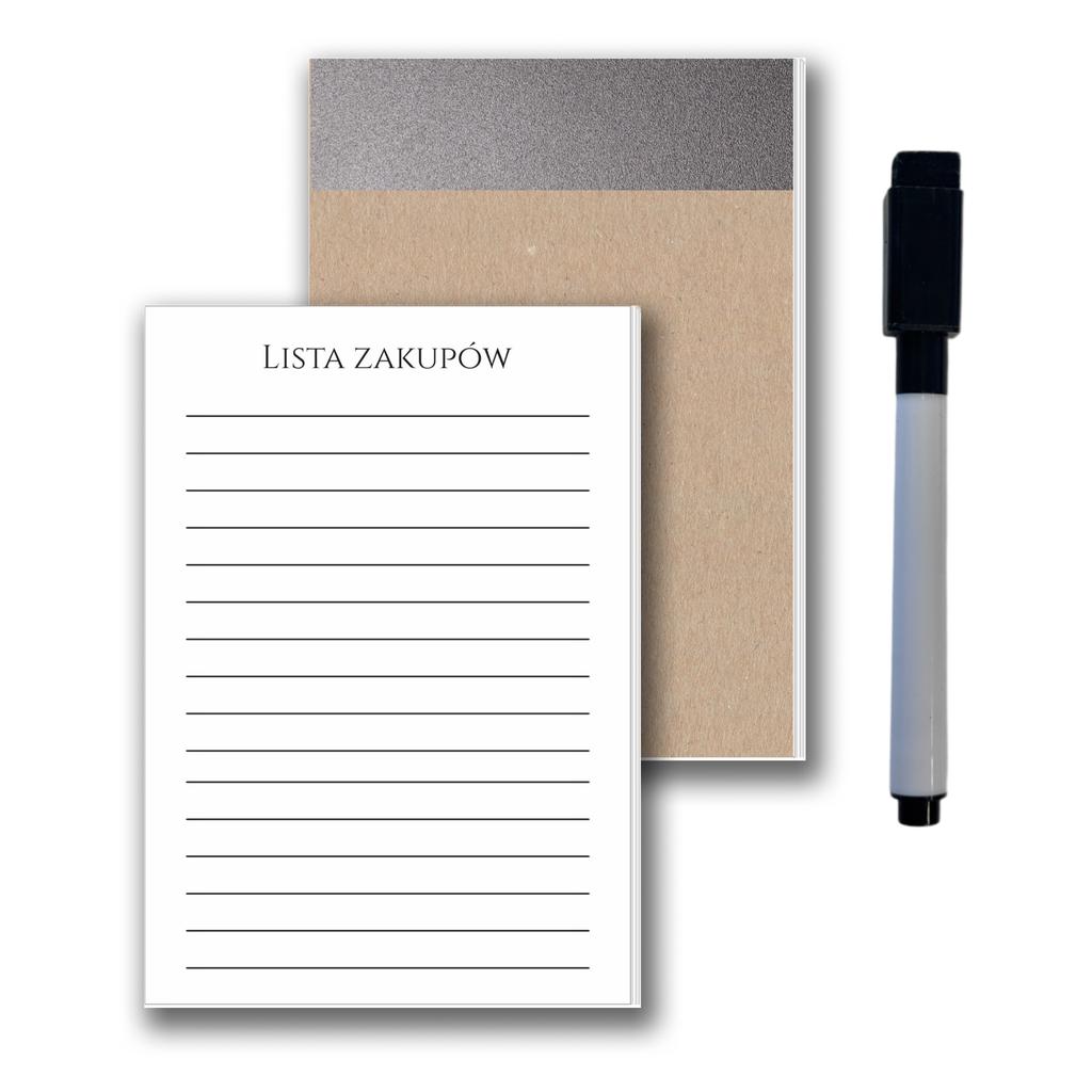 Kalendarz Magnetyczny Planer na lodówkę tygodniowy Tablica + Notes Pisak