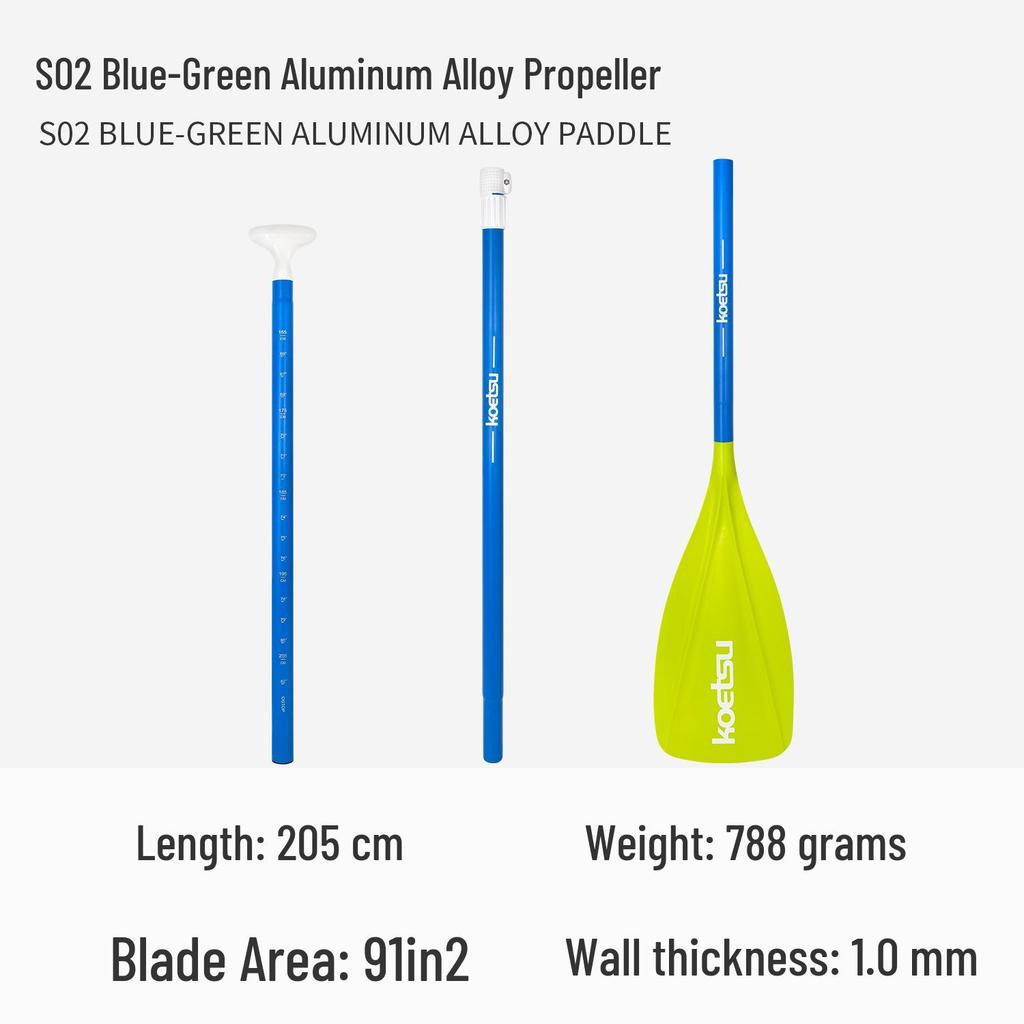 KOETSU Surf Paddleboard Dual-Use Aluminum Paddle: Single/Double Head Kayak & Paddleboard Paddle