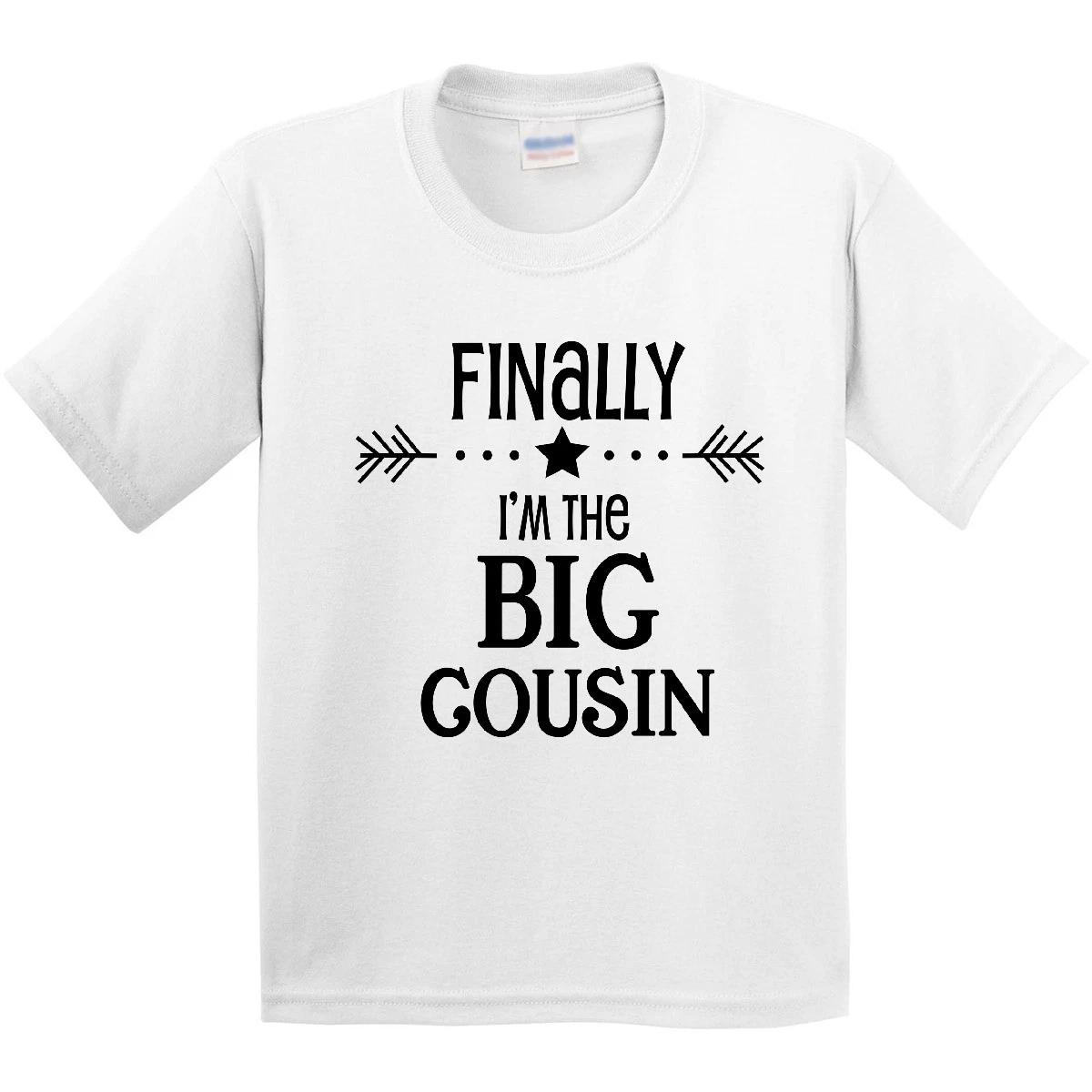 Inktastic Finally I m The Big Cousin Youth T-Shirt Family Expecting Future New 100