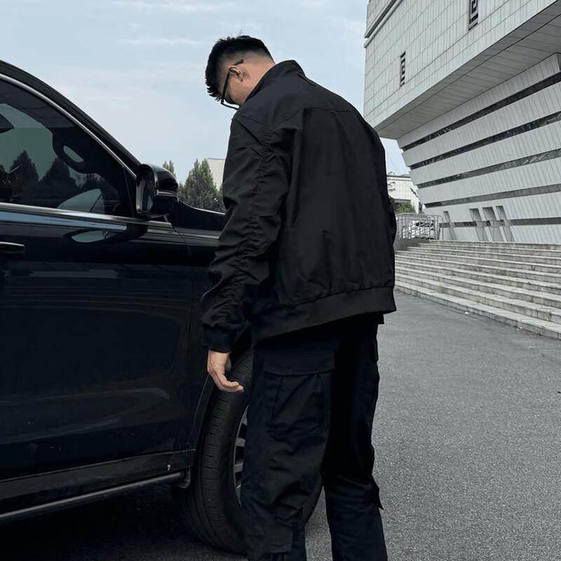 Wassup Sohot Męska Kurtka Lotnicza w Amerykańskim Stylu ze Stójką