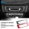 Real Soft Carbon Fiber Sticker For Renault Fluence Megane 3 RS 2009 2010 2011 2012 2013 2014 2015 LHD RHD Car Central Control CD