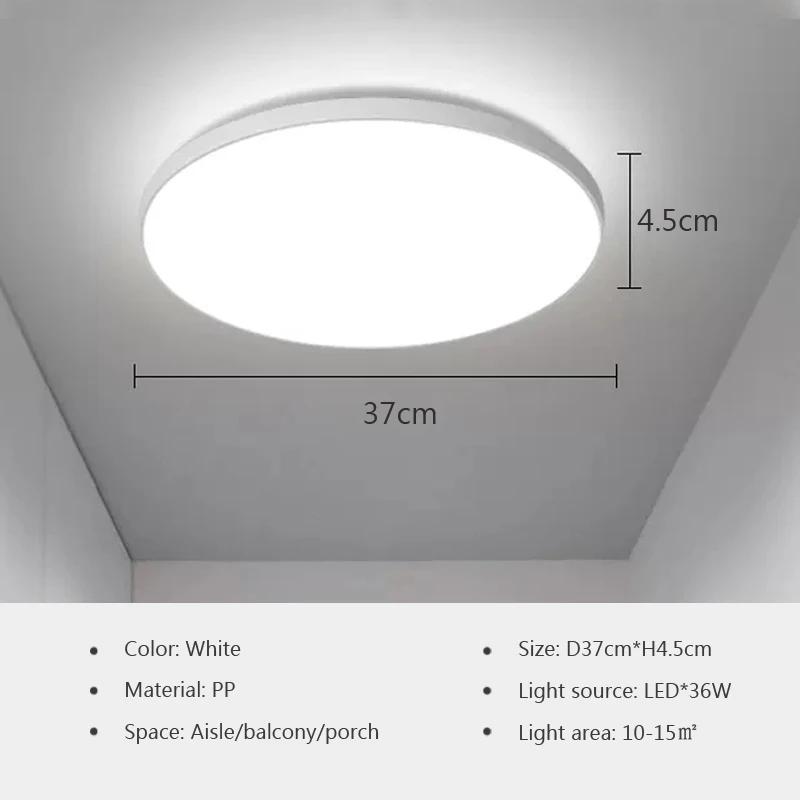Nordische Runde Deckenleuchte für Schlafzimmer Wohnzimmer Küche Flur Gang Balkon Deckenleuchte Heimdekoration Beleuchtungskörper