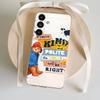 P-Paddington Bear Cute Phone Case For Samsung S24,30,21,22,23,20 FE,lite,PIus,Ultra,5G,Note,9,10 Transparent Cover