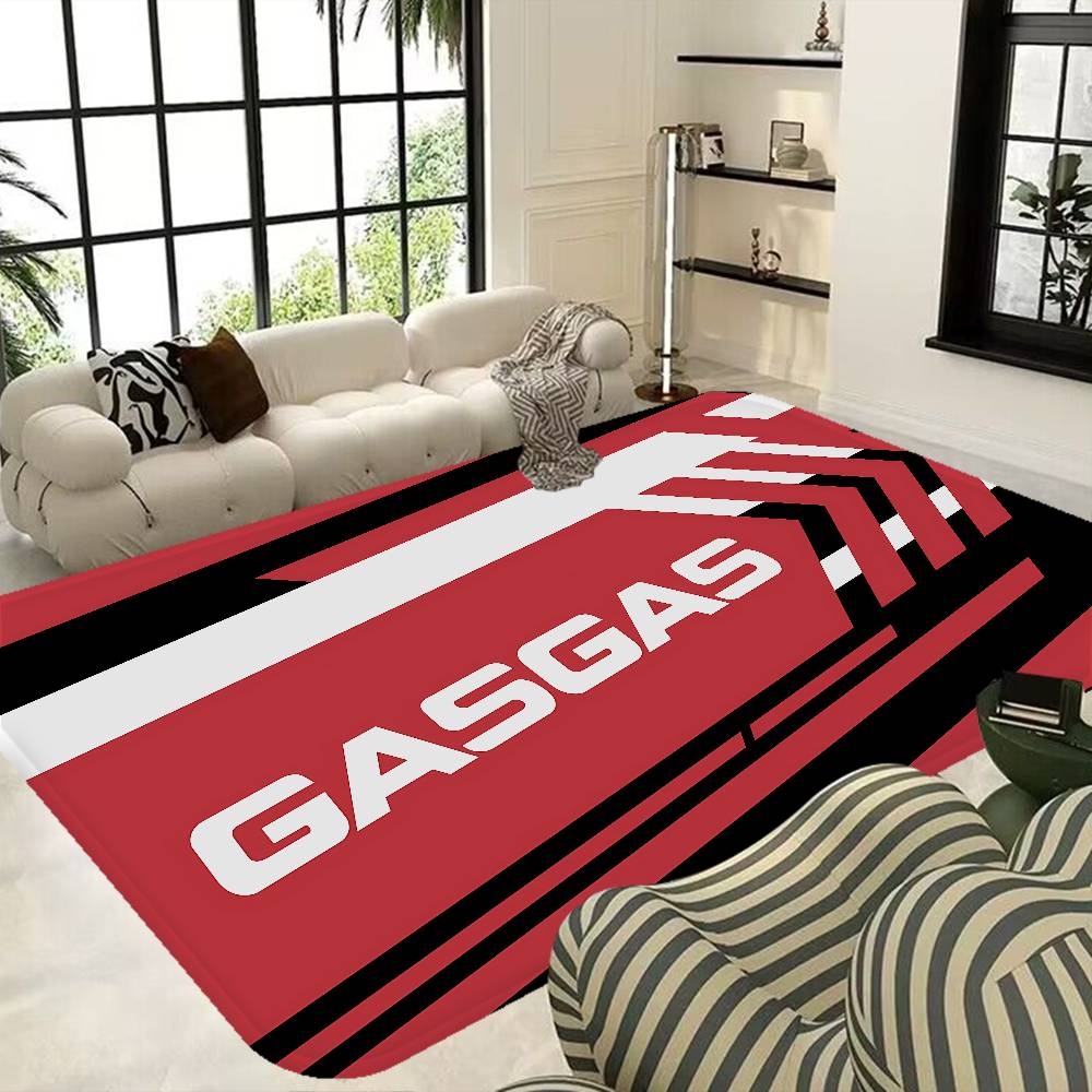 G-GasGas Red Motorcycle Hallway Carpet Non-Slip Laundry Room Mat Laundry Decor Balcony Child Living Room Bedside Area Rugs