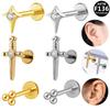Stylish Cross-Border Titanium Alloy Star Piercing Earrings for Fashionable Commutes