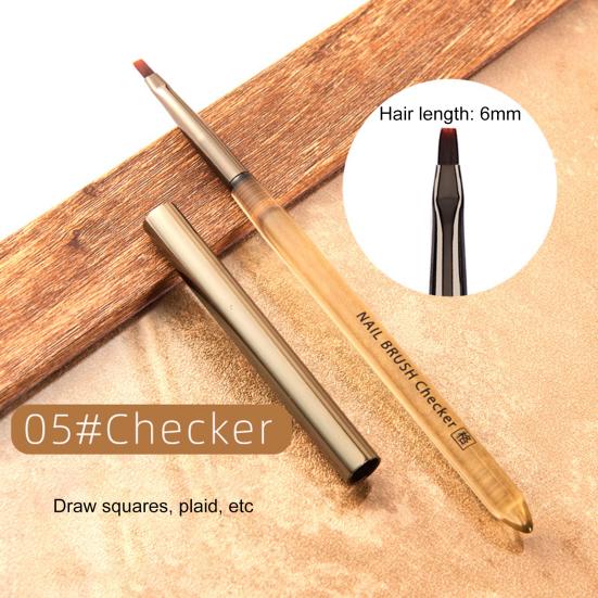 Nail Art Stripes Lines Brushes with Nylon Bristles DIY Painting Flower Brush Drawing Pen Dotting Tools Manicure Tool