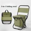 Portable Outdoor Folding Chair Three-in-one Leisure Chair Outdoor Camouflage Pony Camping Fishing Ice Bag Chair