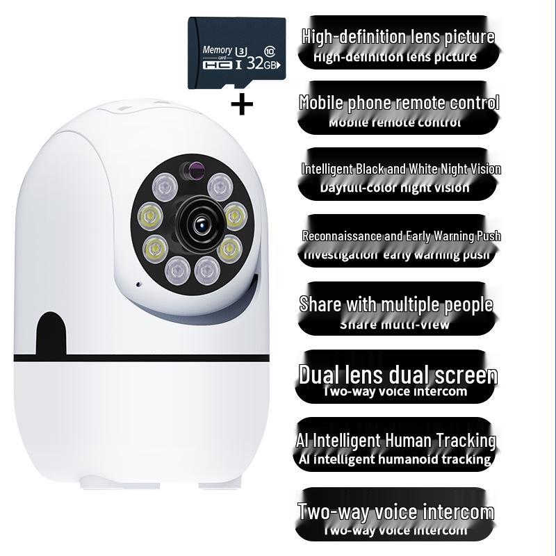 360° Wide Angle Night Vision Wireless Pet & Baby Monitor Camera