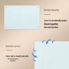 Qiwoda Wall-Mounted Magnetic Tempered Glass Whiteboard