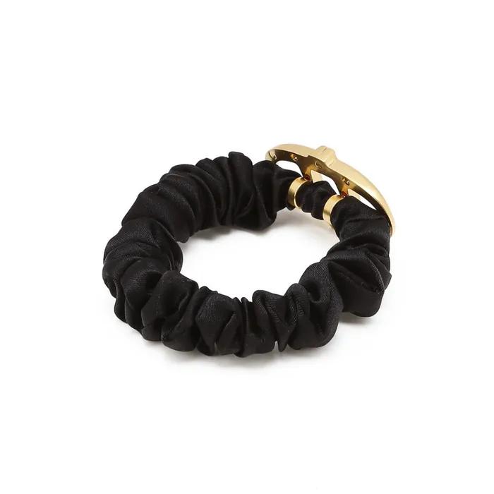 Black Double A Hair Scrunchie AAJE6F011BK