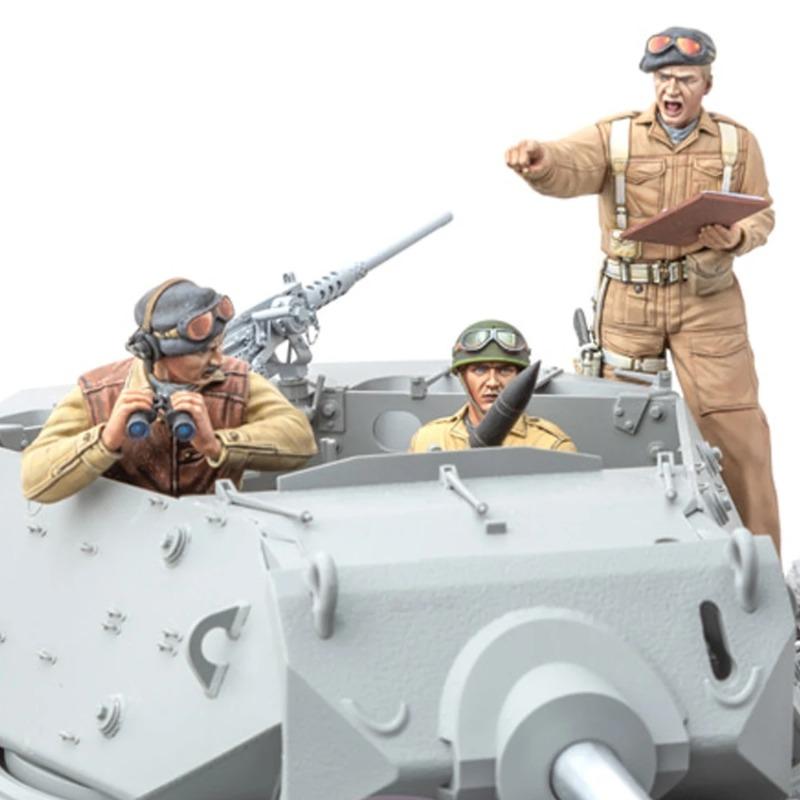 1/16 Resin Figure Model Kit WWII M10 Achilles British Army Tank Crew 3 People Miniature Unassembled and Unpainted Free Shipping