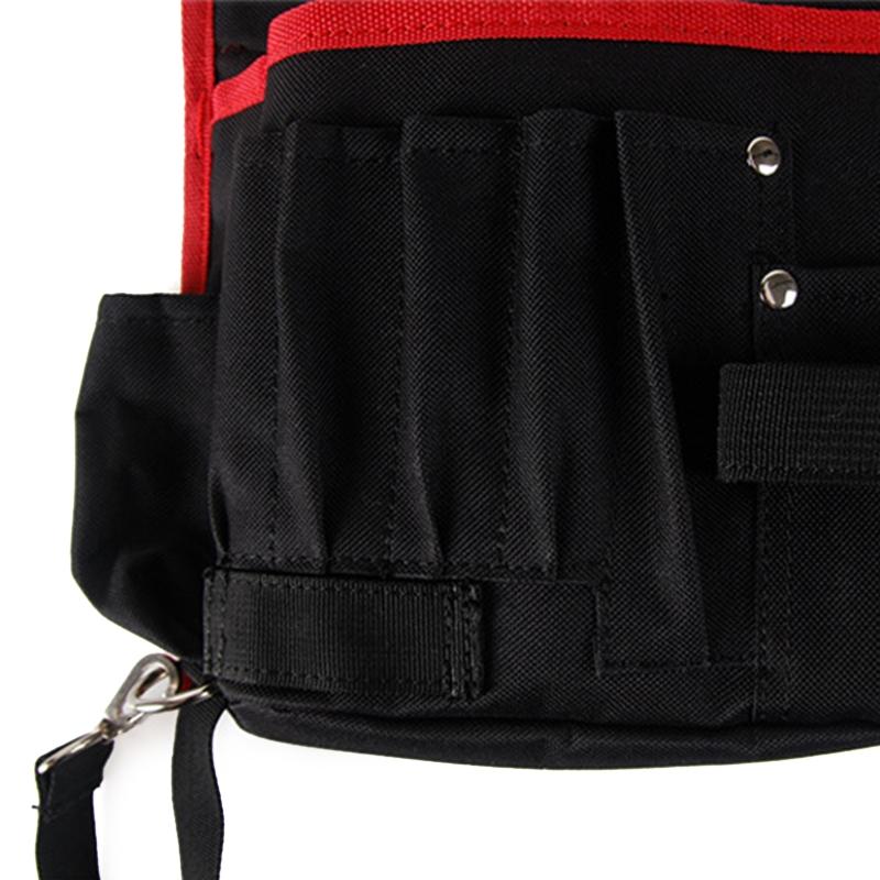 Wrapping Tool Pouch with Belt Waist Oxford Small Tool Organizer Tool Bag Utility Gadget Tool Holder with Multi Pockets