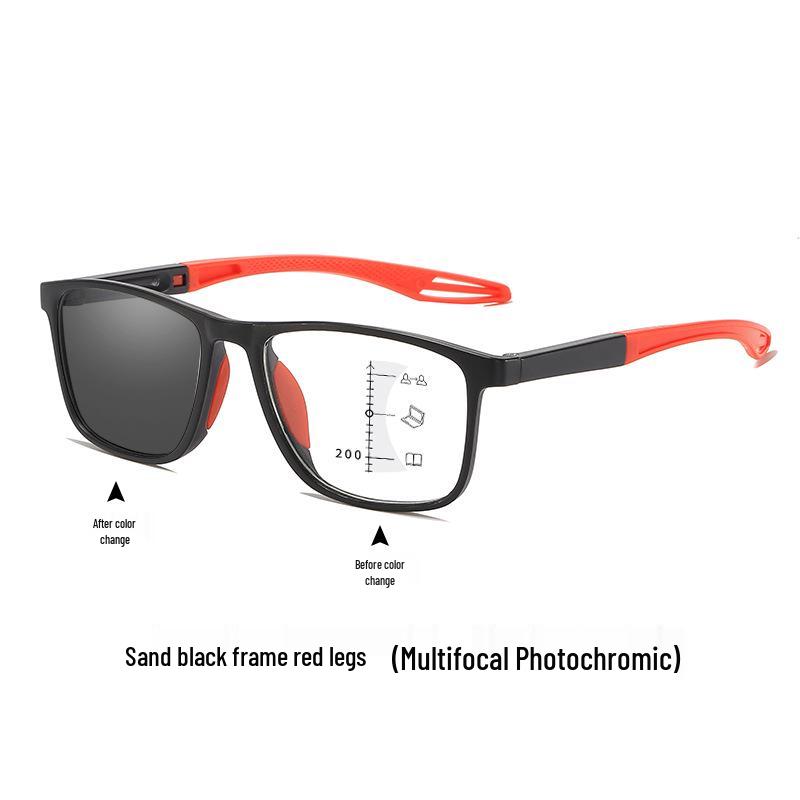 Photochromic Multi-Focus Reading Glasses: High-Definition, Blue Light Blocking for Men and Women. Perfect for Middle-Aged and Seniors.