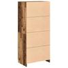 Vidaxl Armadio, Legno Vecchio, 90X52X200 Cm, Materiale Derivato dal Legno