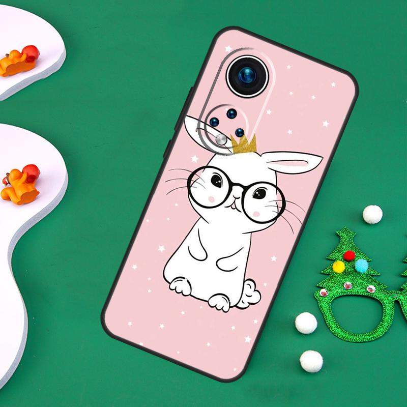 

Cartoon Rabbit Bunny Case For Honor Magic 7 5 6 Lite 50 70 90 200 Pro X9c X9b X9a X8a X7a X6a X8 X9 X8b Cover Honor 70 Lite