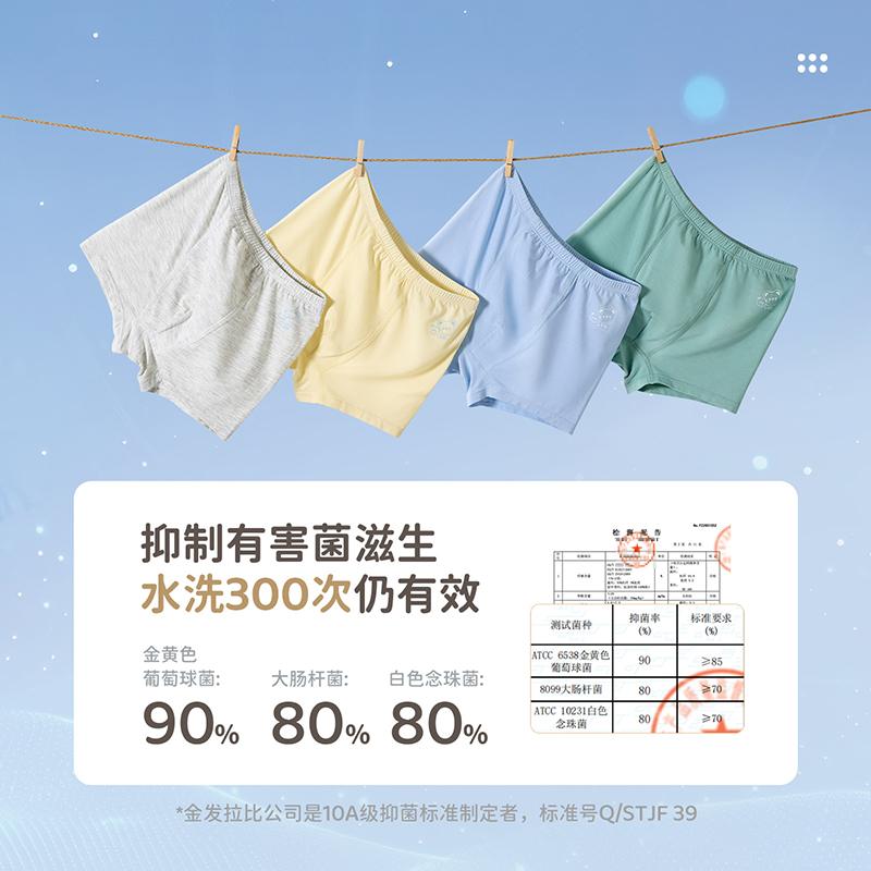 10A Antibacterial Simple Boys' Underwear (4-piece set at four corners)