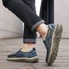 Fashion Brand Denim Men Loafers Breathable Cloth Shoes Slip-ons Casual Male Footwear Thick Sole Driving Shoes
