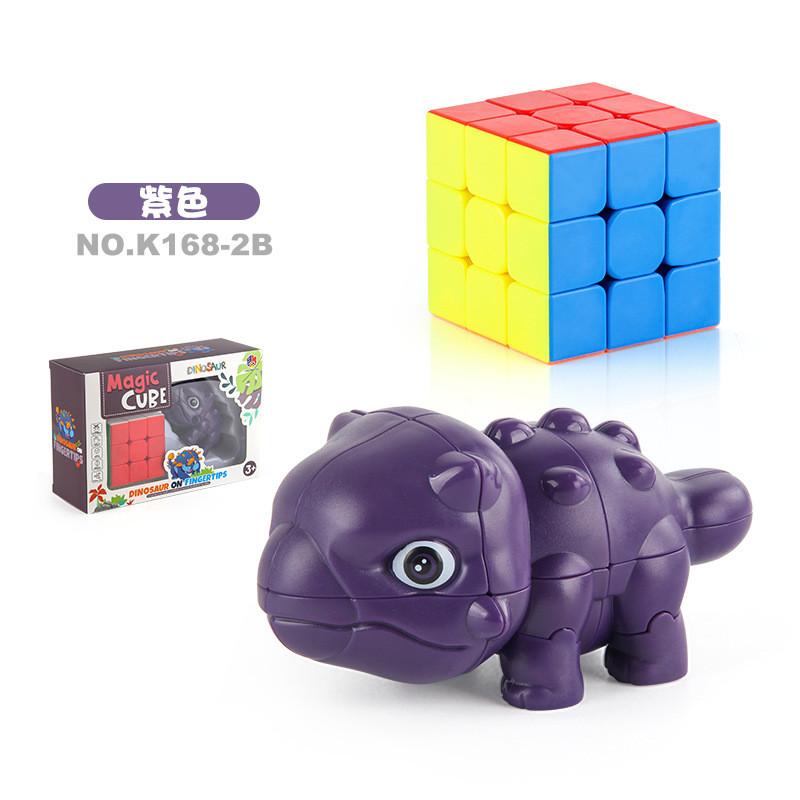 Educational And Entertaining Children's 2 In 1 Dinosaur Puzzle Cube Set For Brain Development