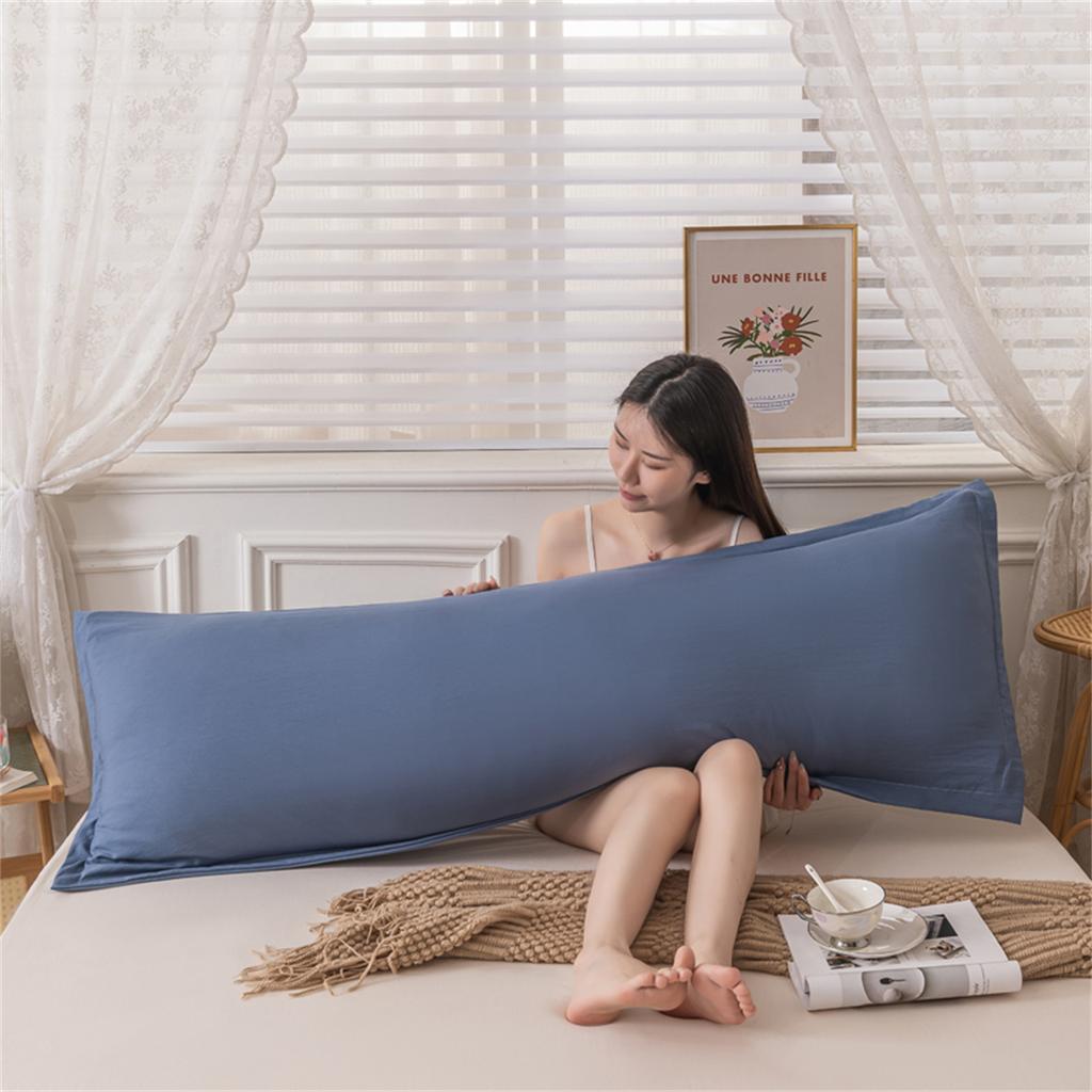 New Skin-friendly Couple Pillowcase Cozy Polyester Long Pillow Case Large Size 120 150 180cm Pillow Cover Hugging Pillow Case