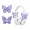 2Pcs Bowknot Decoration Headphone Accessories Cute 3D Printed Bowknot Coquettish Headphone Attachment Accessories Gift for Women