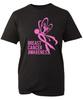 Breast Cancer Awareness T Shirt,Pink Butterfly Design,Support Breast Cancer Gift