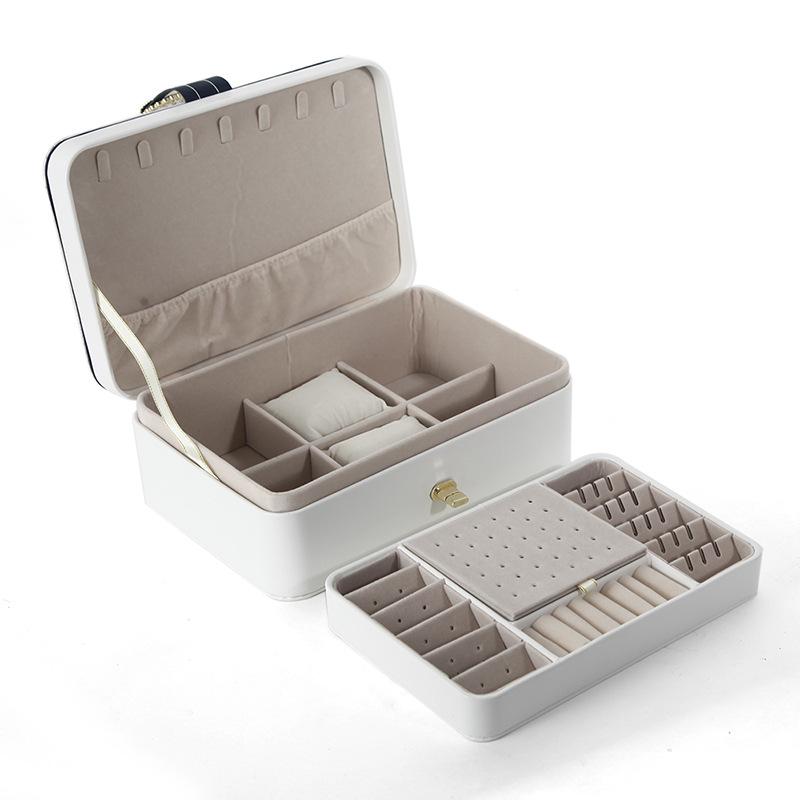 Cutie de bijuterii inel pană: Organizator de Depozitare cu 100 de Piese pentru Cercei, Pandantive și Studs