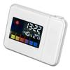 Weather Station Clock Temperature Humidity LCD Color Display LED Backlight Snooze Function Projection Alarm Clock White
