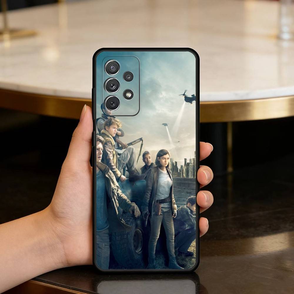 The M-Maze R-Runner Phone Case For Samsung Galaxy A73,A72,A71,A70,A53,A52,A51,Soft Silicone Black Cover