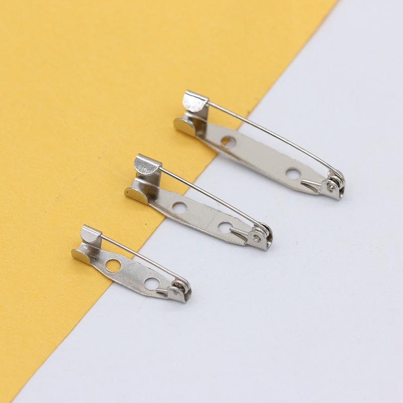 Multi-Color Double Hole Brooch Pin Set - DIY Jewelry Safety Pins (50 Pieces)