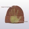 Gorro de Tricô Avant-Garde Sensível à Temperatura que Muda de Cor para Cabeças Grandes.