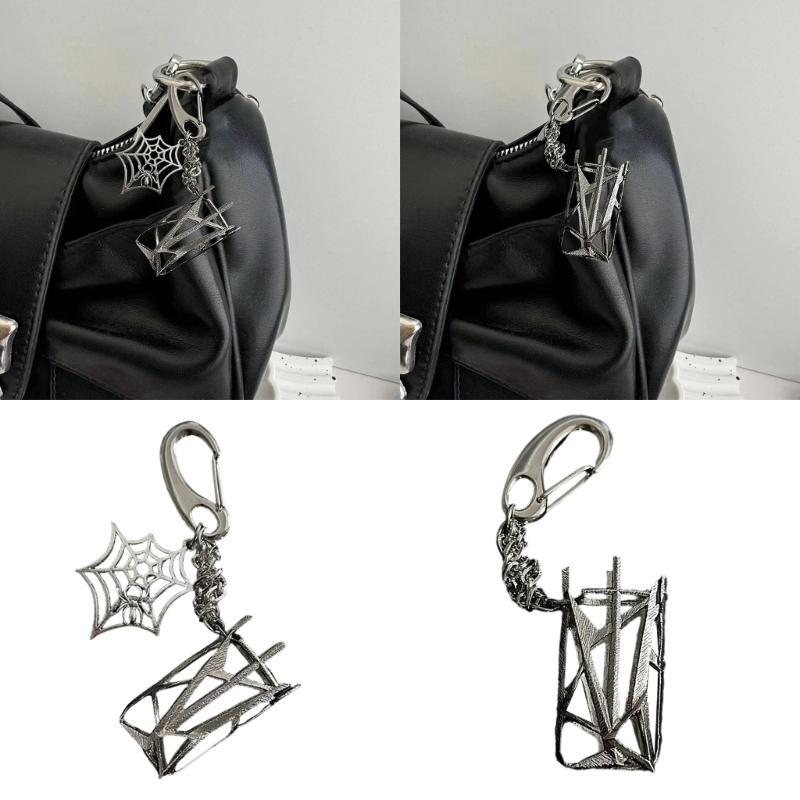 Gothic Punk Styles Detachable Key Chain And Metal Lighter Holder For Everyday Carry Lighter Protector Keychain