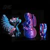 Object Printing Material Three-Color Gradient Silk PLA Filament, 1.75mm 1Kg Spool, Shiny Multicolor Low Warpage Filament 3D Printer for DIY Figurines