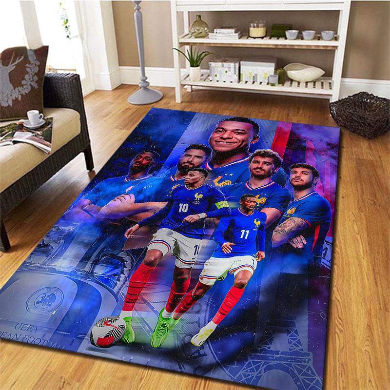 France National Football Team Carpet Rug for Living Room Bedroom Home Sofa Decoration,Kids play Non-slip Floor Mat