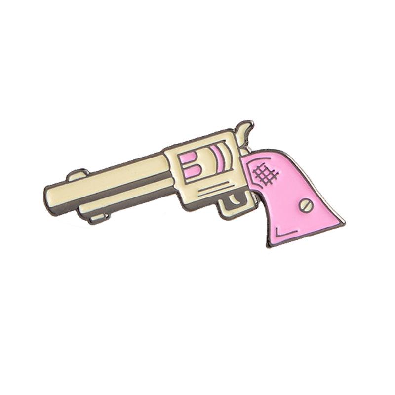 Trendy Cartoon Fish & Pink Donut Bubble Gum Brooch