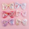 Sequined Transparent Bow Hair Accessories - DIY Colorful Headdress Embellishments