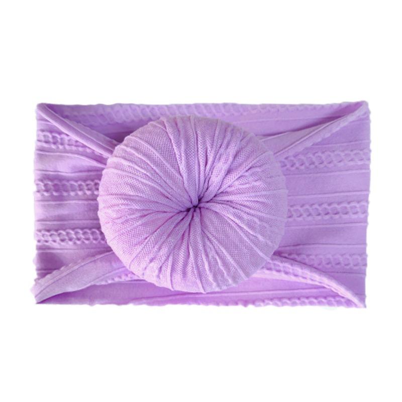 Infant and Toddler Nylon Jacquard Headband Headgear Soft Donut Nylon Stockings Children's Headband Hair Accessories
