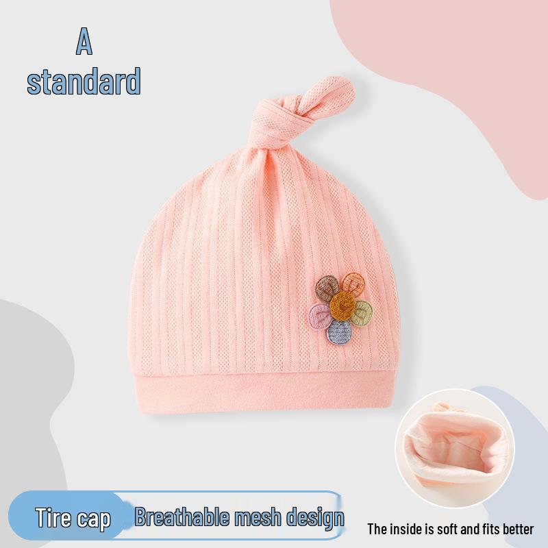 Four Seasons Newborn Knitted Cotton Hat - Warm, Soft, Windproof, Conical Style