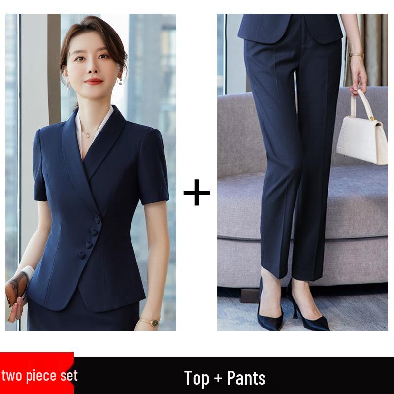 Women's Summer Salon & Office Professional Suit Set