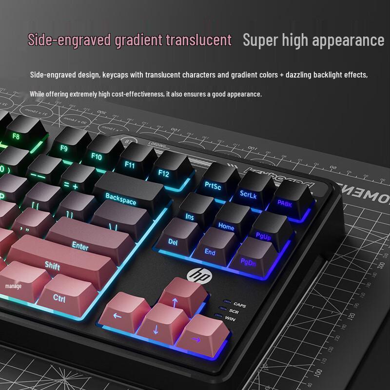 HP K120 Wired 87-Key Backlit Gaming & Office Keyboard