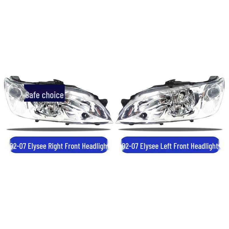 

Compatible Citroen Elysee 02-19 Headlight Assembly: High/Low Beam Lampshade Outer Shell main driver side - left + single piece