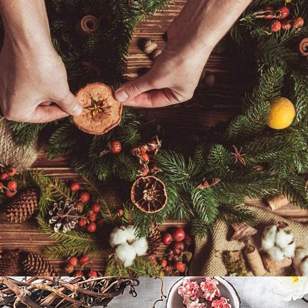 Natural Grapevine Wreath Christmas 2pcs Garland Decoration  Wedding Decor